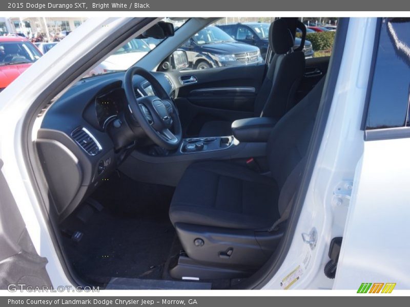 Bright White / Black 2015 Dodge Durango SXT