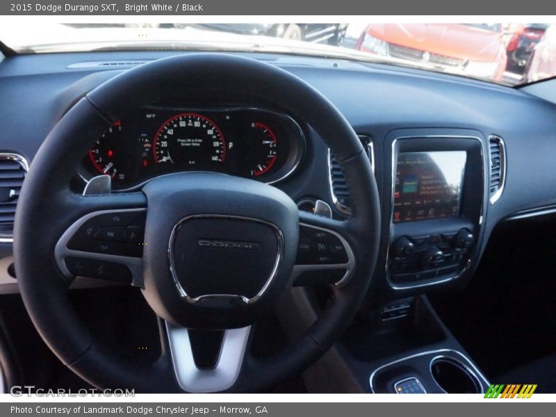 Bright White / Black 2015 Dodge Durango SXT
