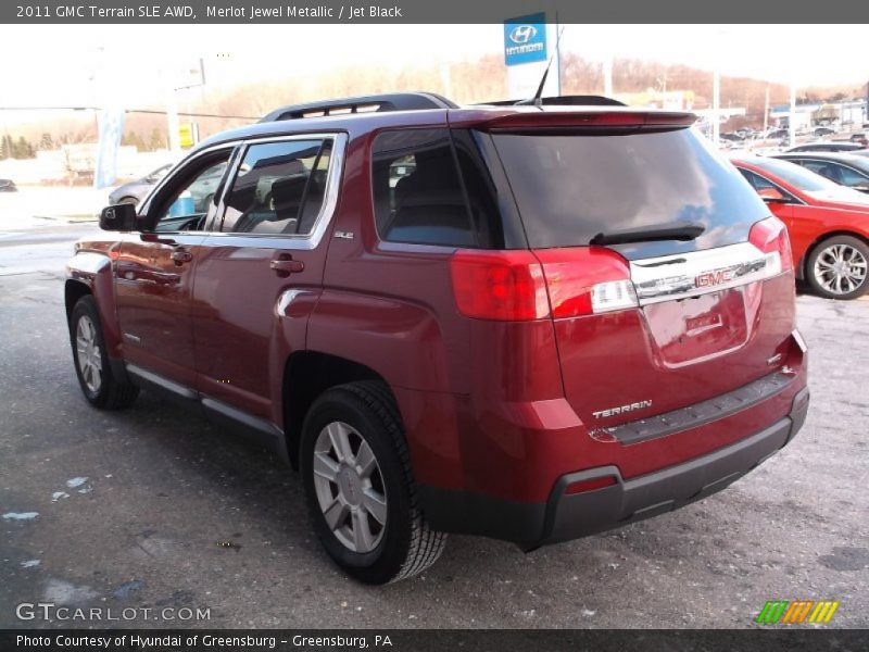 Merlot Jewel Metallic / Jet Black 2011 GMC Terrain SLE AWD