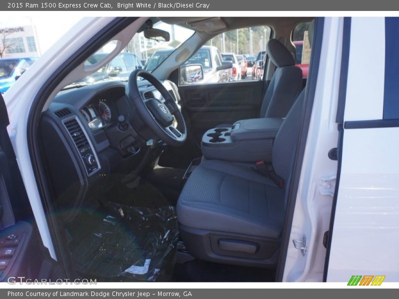 Bright White / Black/Diesel Gray 2015 Ram 1500 Express Crew Cab