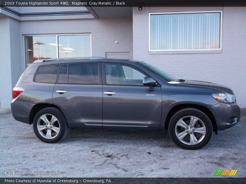 Magnetic Gray Metallic / Black 2009 Toyota Highlander Sport 4WD