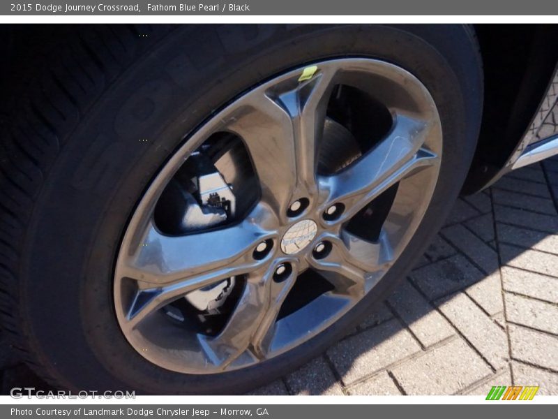 Fathom Blue Pearl / Black 2015 Dodge Journey Crossroad