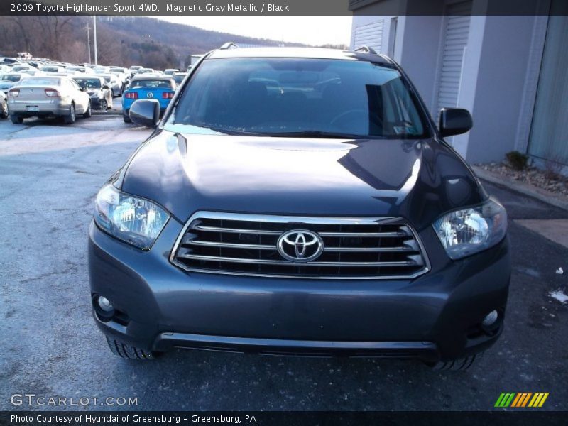 Magnetic Gray Metallic / Black 2009 Toyota Highlander Sport 4WD