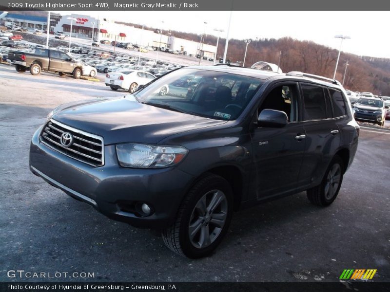Magnetic Gray Metallic / Black 2009 Toyota Highlander Sport 4WD