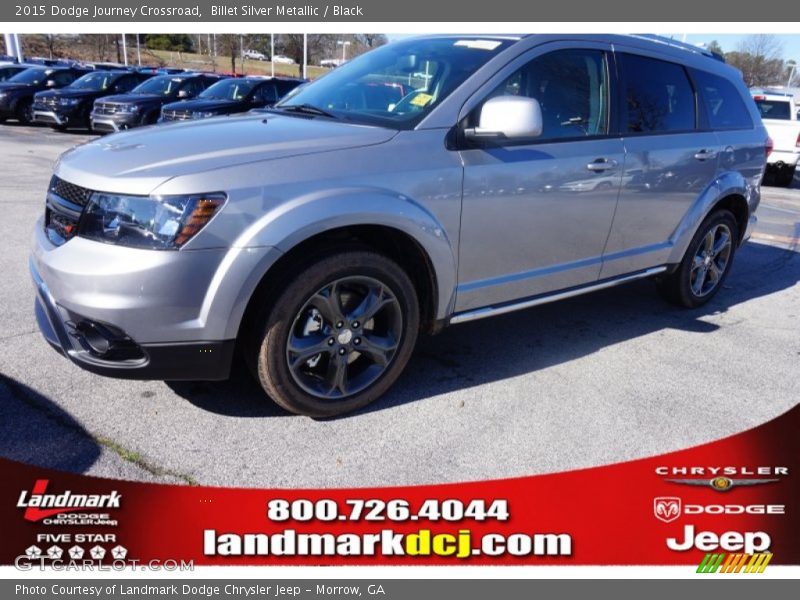 Billet Silver Metallic / Black 2015 Dodge Journey Crossroad