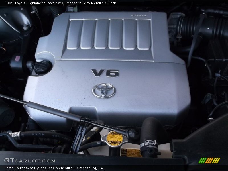 Magnetic Gray Metallic / Black 2009 Toyota Highlander Sport 4WD