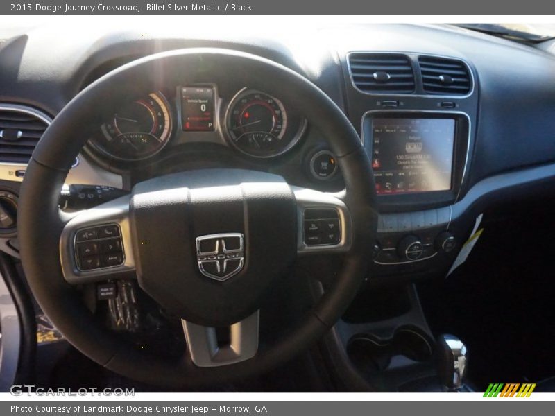 Billet Silver Metallic / Black 2015 Dodge Journey Crossroad