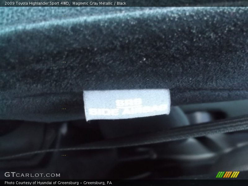 Magnetic Gray Metallic / Black 2009 Toyota Highlander Sport 4WD