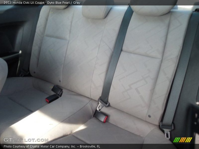Dyno Blue Pearl / Gray 2013 Honda Civic LX Coupe