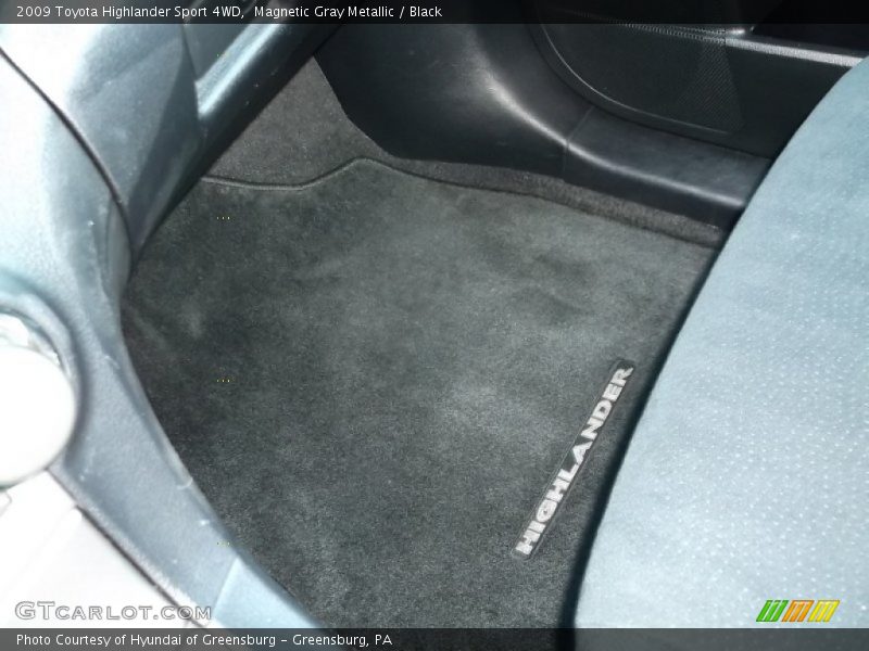 Magnetic Gray Metallic / Black 2009 Toyota Highlander Sport 4WD