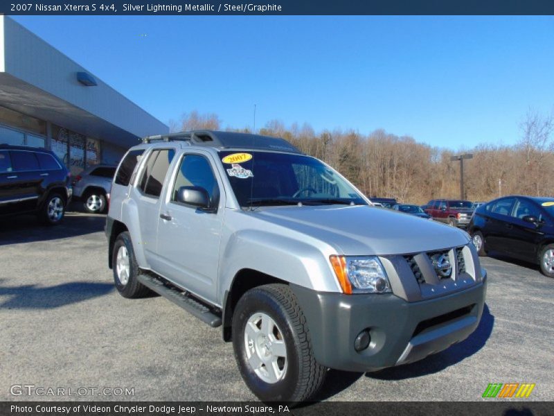 Silver Lightning Metallic / Steel/Graphite 2007 Nissan Xterra S 4x4
