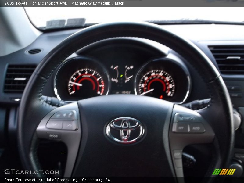 Magnetic Gray Metallic / Black 2009 Toyota Highlander Sport 4WD