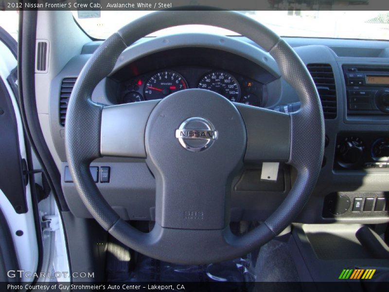 Avalanche White / Steel 2012 Nissan Frontier S Crew Cab