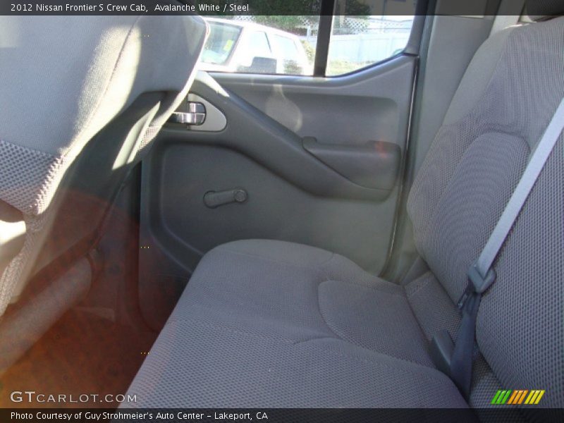 Avalanche White / Steel 2012 Nissan Frontier S Crew Cab