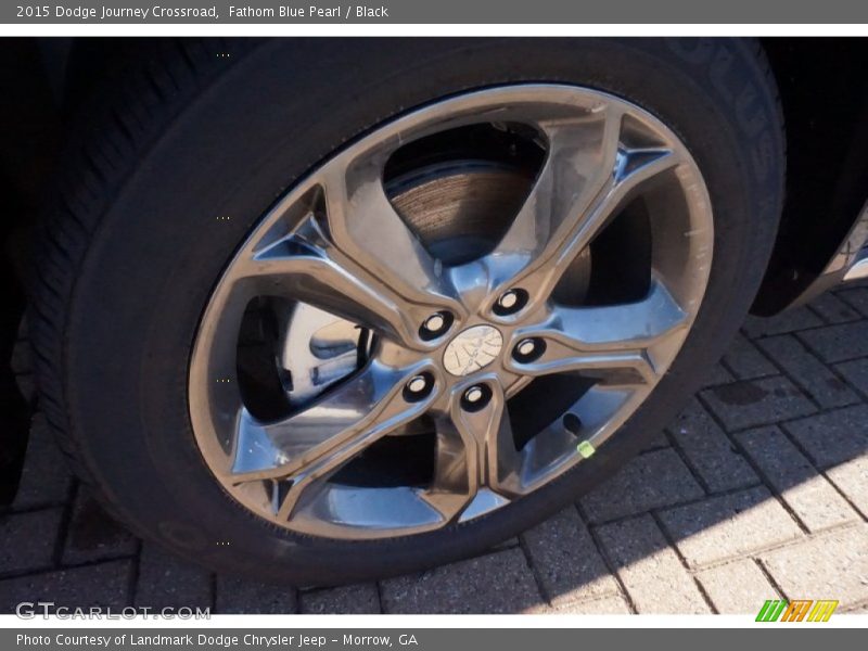 Fathom Blue Pearl / Black 2015 Dodge Journey Crossroad