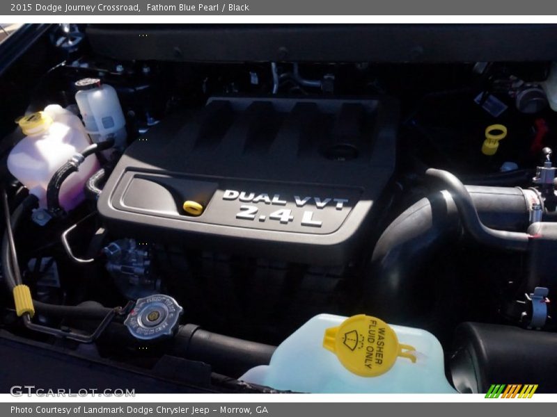 Fathom Blue Pearl / Black 2015 Dodge Journey Crossroad
