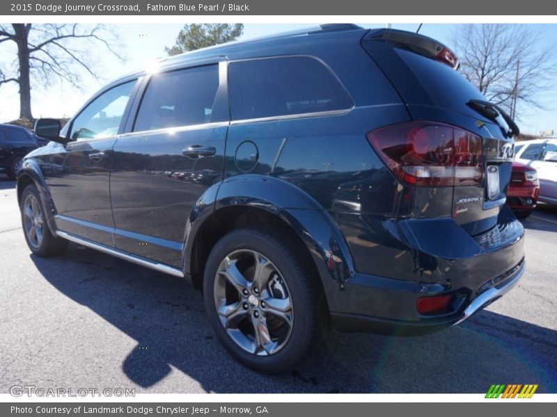Fathom Blue Pearl / Black 2015 Dodge Journey Crossroad