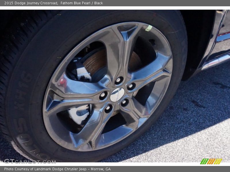 Fathom Blue Pearl / Black 2015 Dodge Journey Crossroad