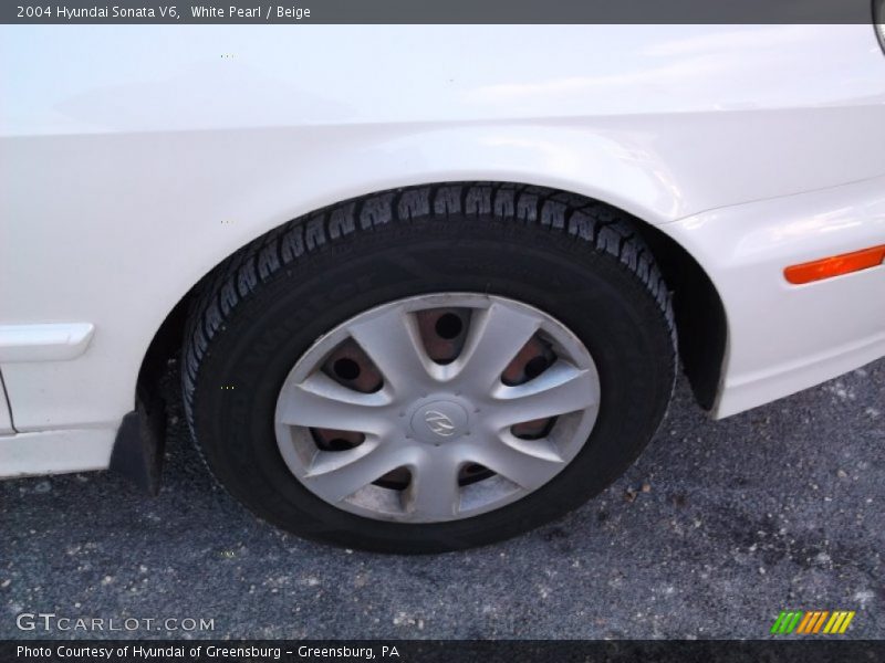 White Pearl / Beige 2004 Hyundai Sonata V6