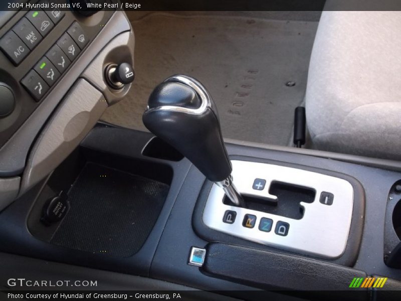White Pearl / Beige 2004 Hyundai Sonata V6