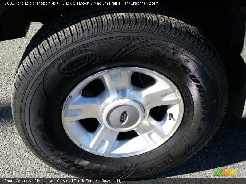 Black Clearcoat / Medium Prairie Tan/Graphite Accent 2002 Ford Explorer Sport 4x4