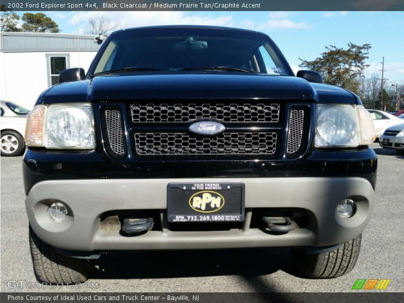 Black Clearcoat / Medium Prairie Tan/Graphite Accent 2002 Ford Explorer Sport 4x4