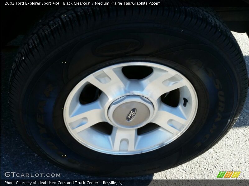 Black Clearcoat / Medium Prairie Tan/Graphite Accent 2002 Ford Explorer Sport 4x4