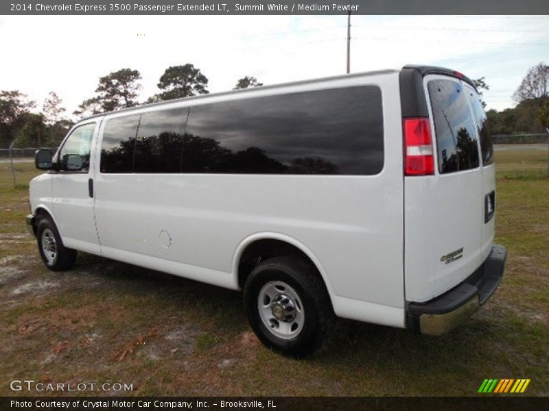 Summit White / Medium Pewter 2014 Chevrolet Express 3500 Passenger Extended LT