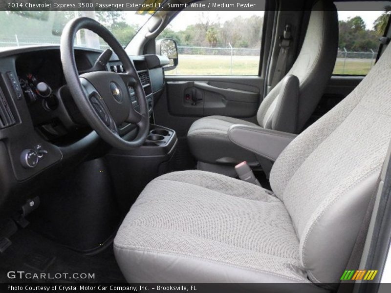Summit White / Medium Pewter 2014 Chevrolet Express 3500 Passenger Extended LT