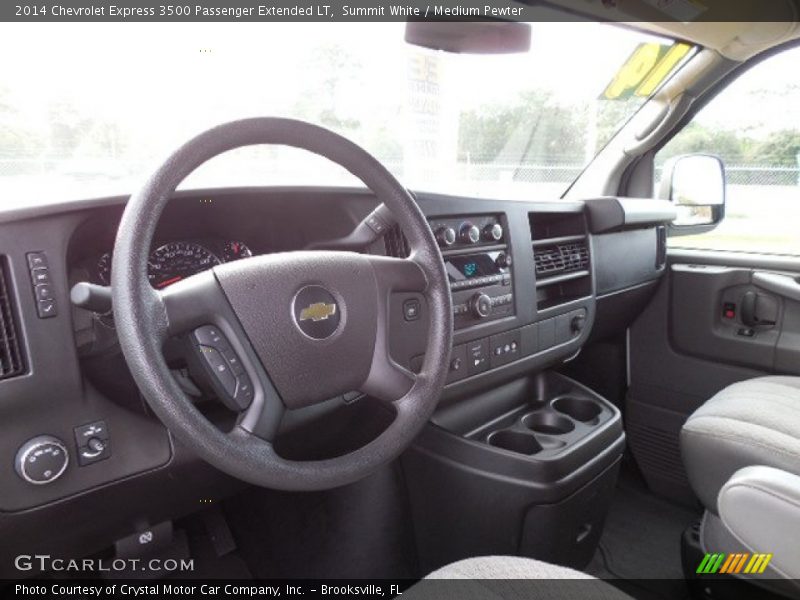 Summit White / Medium Pewter 2014 Chevrolet Express 3500 Passenger Extended LT