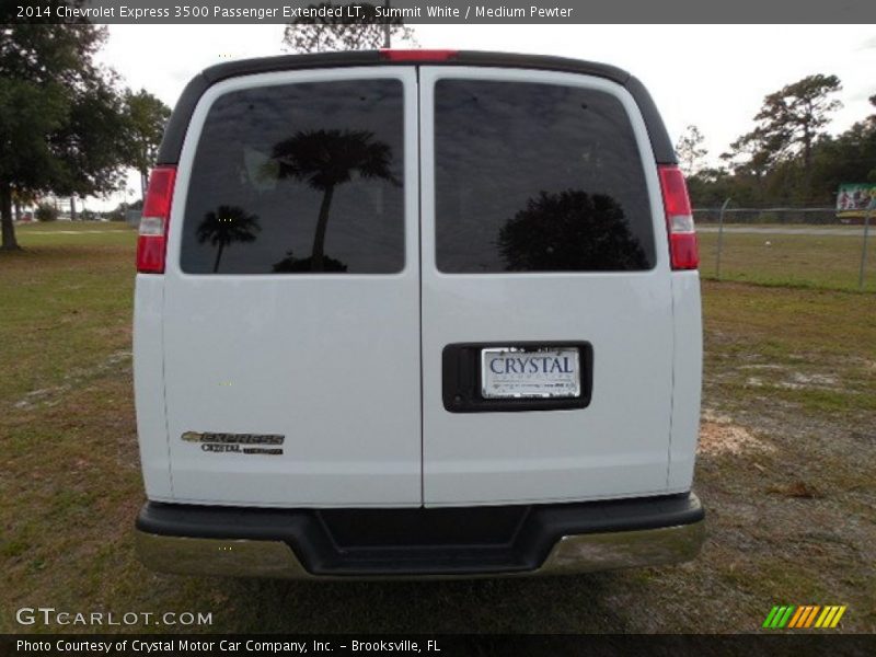 Summit White / Medium Pewter 2014 Chevrolet Express 3500 Passenger Extended LT