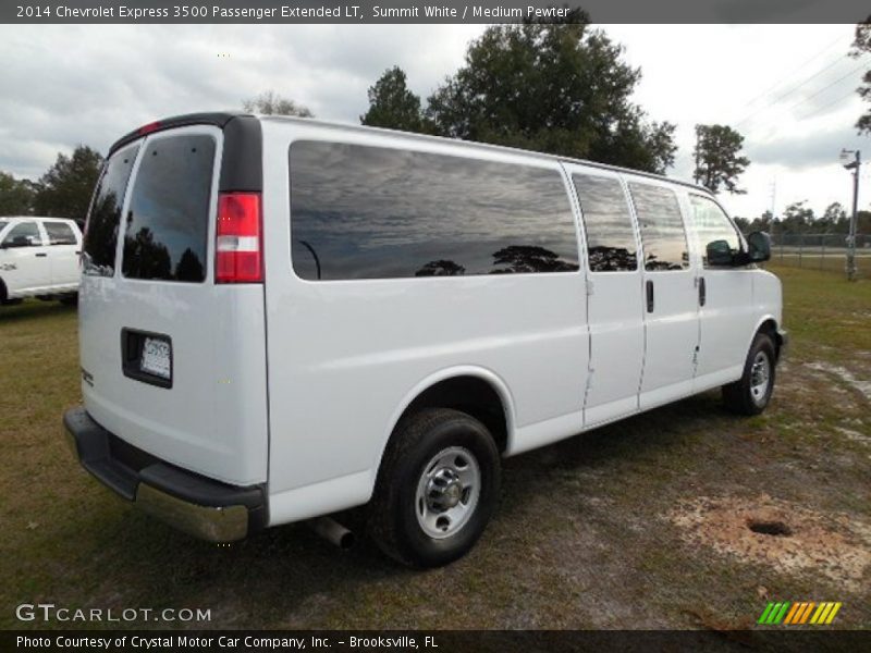 Summit White / Medium Pewter 2014 Chevrolet Express 3500 Passenger Extended LT