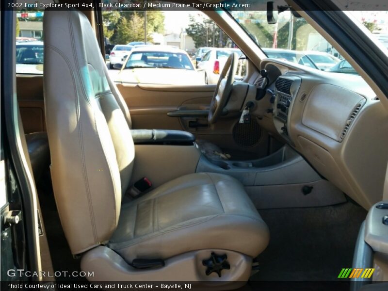 Black Clearcoat / Medium Prairie Tan/Graphite Accent 2002 Ford Explorer Sport 4x4