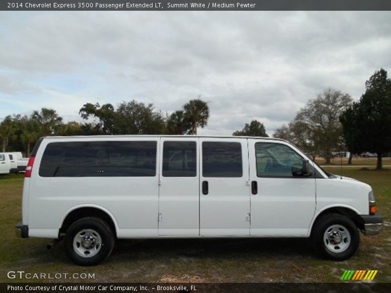 Summit White / Medium Pewter 2014 Chevrolet Express 3500 Passenger Extended LT