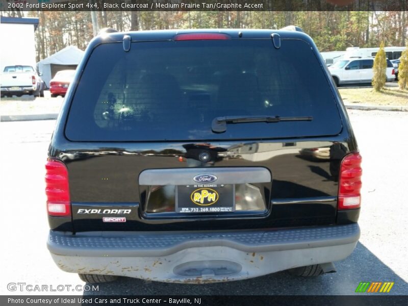 Black Clearcoat / Medium Prairie Tan/Graphite Accent 2002 Ford Explorer Sport 4x4