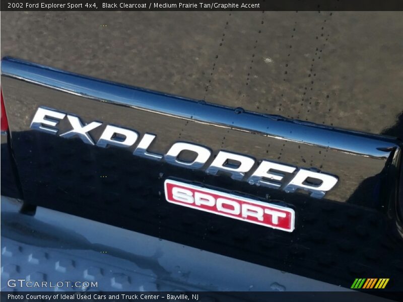 Black Clearcoat / Medium Prairie Tan/Graphite Accent 2002 Ford Explorer Sport 4x4
