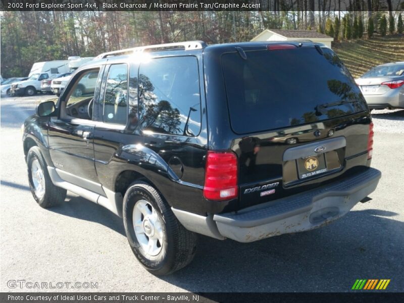 Black Clearcoat / Medium Prairie Tan/Graphite Accent 2002 Ford Explorer Sport 4x4