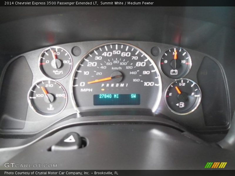 Summit White / Medium Pewter 2014 Chevrolet Express 3500 Passenger Extended LT