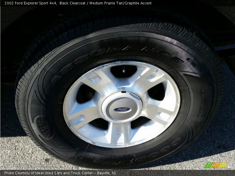 Black Clearcoat / Medium Prairie Tan/Graphite Accent 2002 Ford Explorer Sport 4x4