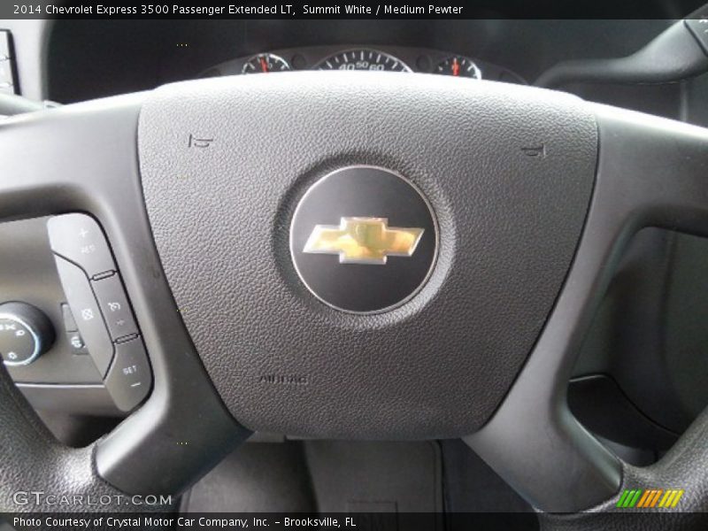 Summit White / Medium Pewter 2014 Chevrolet Express 3500 Passenger Extended LT