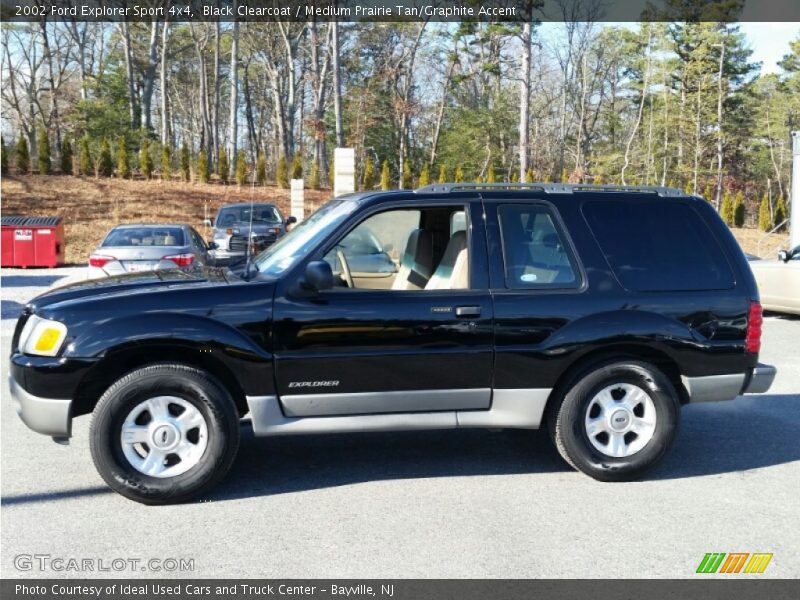 Black Clearcoat / Medium Prairie Tan/Graphite Accent 2002 Ford Explorer Sport 4x4