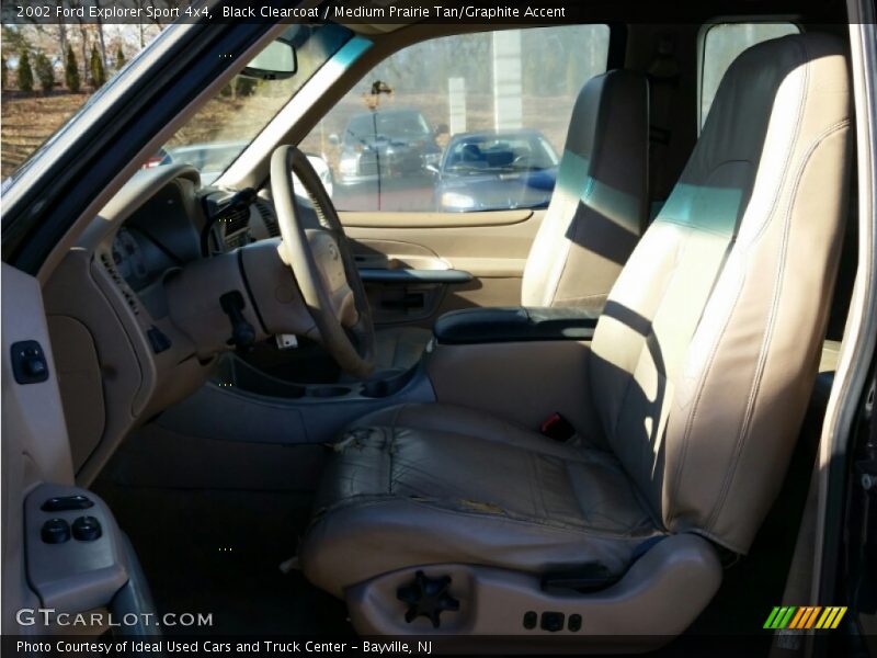 Black Clearcoat / Medium Prairie Tan/Graphite Accent 2002 Ford Explorer Sport 4x4