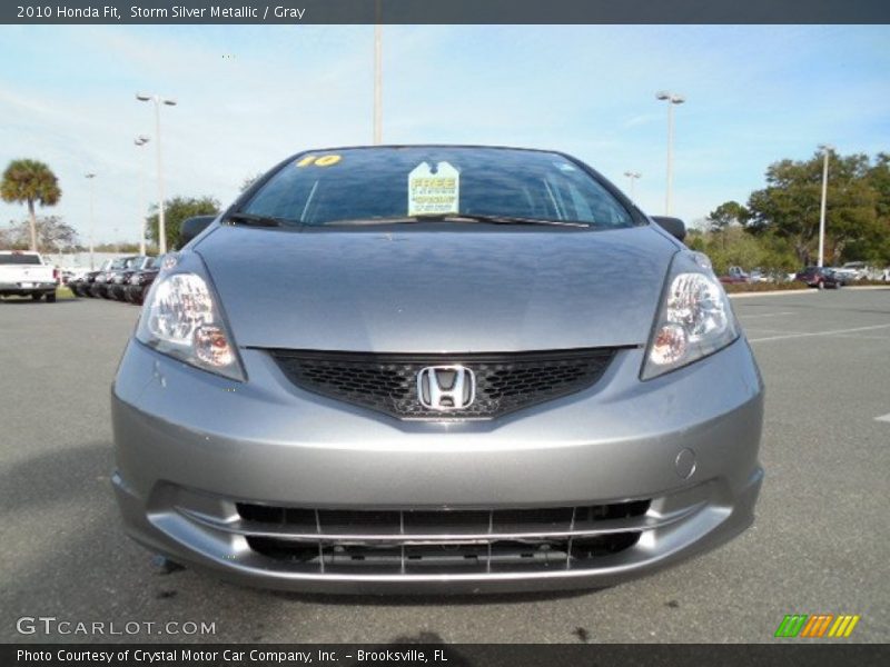 Storm Silver Metallic / Gray 2010 Honda Fit