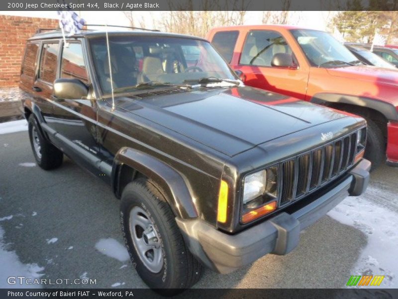 Black / Agate Black 2000 Jeep Cherokee Sport 4x4