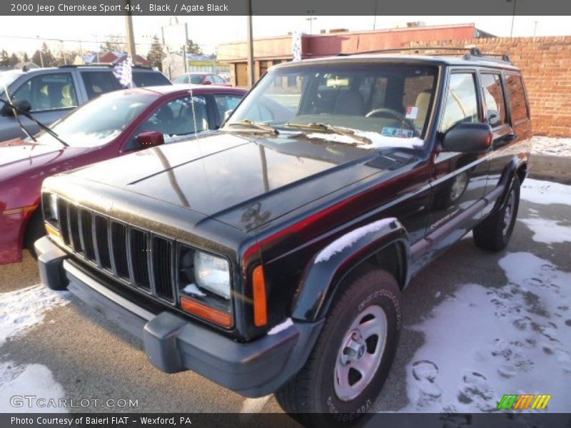 Black / Agate Black 2000 Jeep Cherokee Sport 4x4