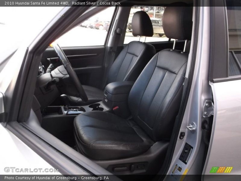 Radiant Silver / Cocoa Black 2010 Hyundai Santa Fe Limited 4WD