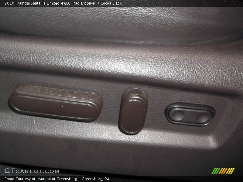 Radiant Silver / Cocoa Black 2010 Hyundai Santa Fe Limited 4WD