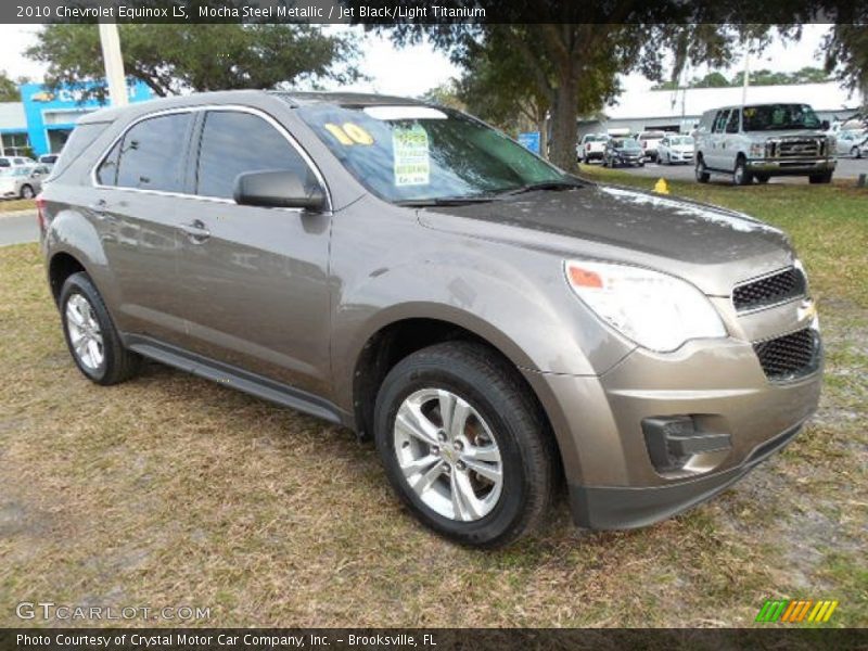 Mocha Steel Metallic / Jet Black/Light Titanium 2010 Chevrolet Equinox LS