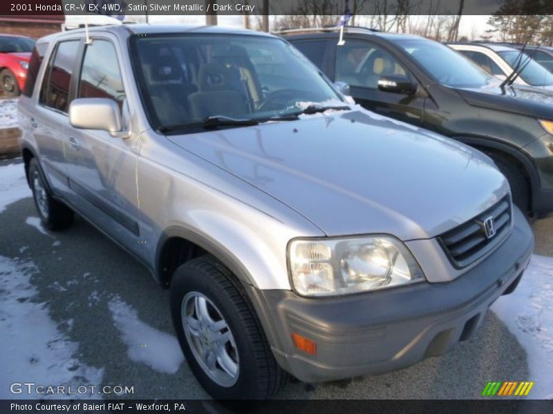 Satin Silver Metallic / Dark Gray 2001 Honda CR-V EX 4WD