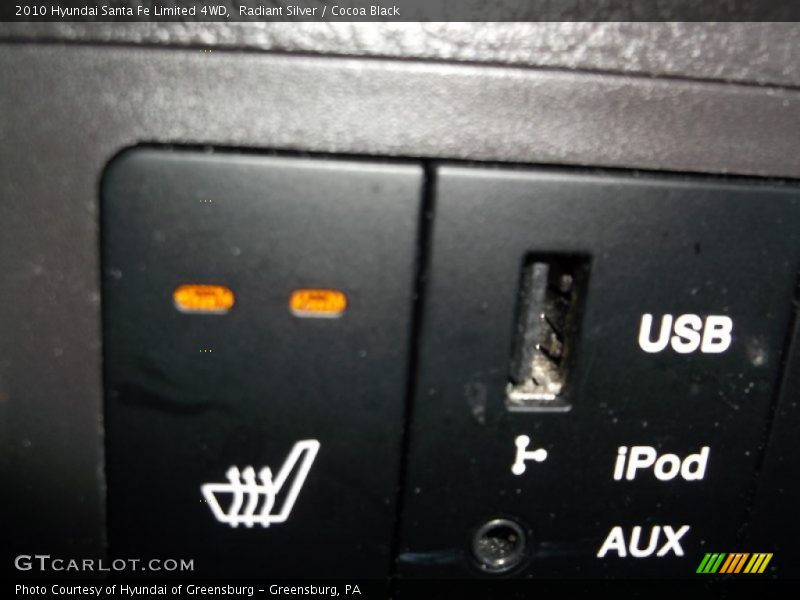 Radiant Silver / Cocoa Black 2010 Hyundai Santa Fe Limited 4WD